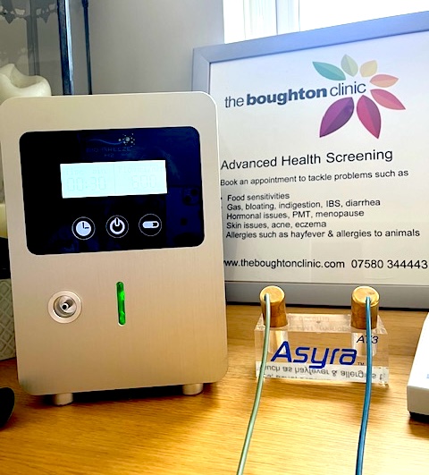 the hydrogen therapy machine at the Boughton clinic in ashford